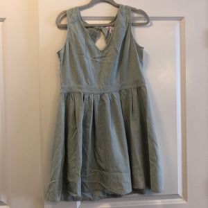 Open back denim dress